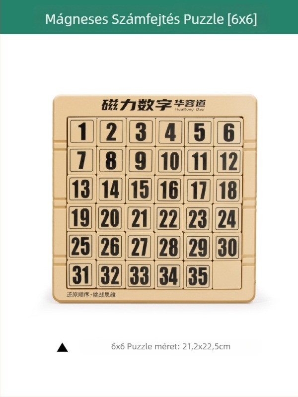 Mágneses Huarong Road toló puzzle – Three Kingdoms téma, műanyag, 7–14 éveseknek (színes doboz)