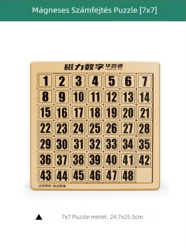 Mágneses Huarong Road toló puzzle – Three Kingdoms téma, műanyag, 7–14 éveseknek (színes doboz)