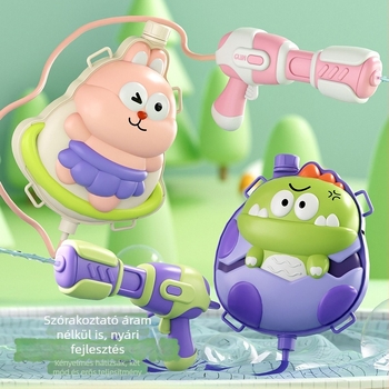 Heart Pet Hátizsákos vízipisztoly — kézi és elektromos működés, műanyag test, 15–35 éveseknek