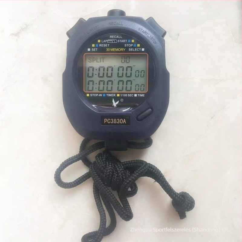 Elektronikus stopper PC2810 kettős soros időmérővel, pause funkcióval, műanyag kivitel