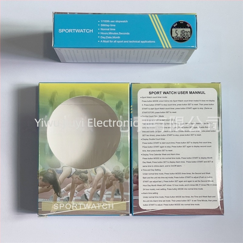 Elektronikus stopperóra pause funkcióval, ABS ház, csúszásmentes, futáshoz és edzéshez