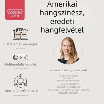 Beenshi kétnyelvű korai oktatási játék gyerekeknek: hangfelismerés, zene és hanghatások, érintésérzékelő, lítium-akkumulátor, 3C tanúsítvány