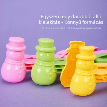 Junqi műanyag hócsipesz gyerekeknek | gyors formázó klipsz | hóklipsz