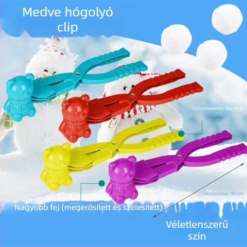 Junqi műanyag hócsipesz gyerekeknek | gyors formázó klipsz | hóklipsz