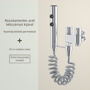 Toilet spray gun készlet, réztesttel, spirálisan csatlakozással, háztartási használatra (Üzemi nyomás 2; belső átmérő 4)