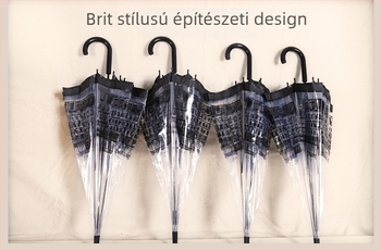 Automata nyitású, hosszú nyélű ernyő, klasszikus brit stílusban; Kupola anyaga: műanyag; Szövet sűrűsége: 170T; Bordák anyaga: ötvözet; Tengely anyaga: ötvözet