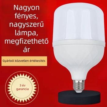 LED-lámpa E27 foglalattal, 220V, IP43 védelem, élettartam 100000 óra