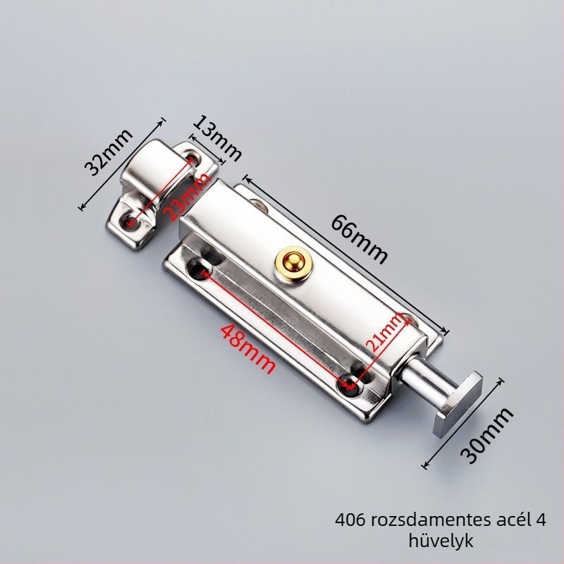 Automata rugós ajtózár - rozsdamentes acél, elektroplattolt felület, modell: Egyéb