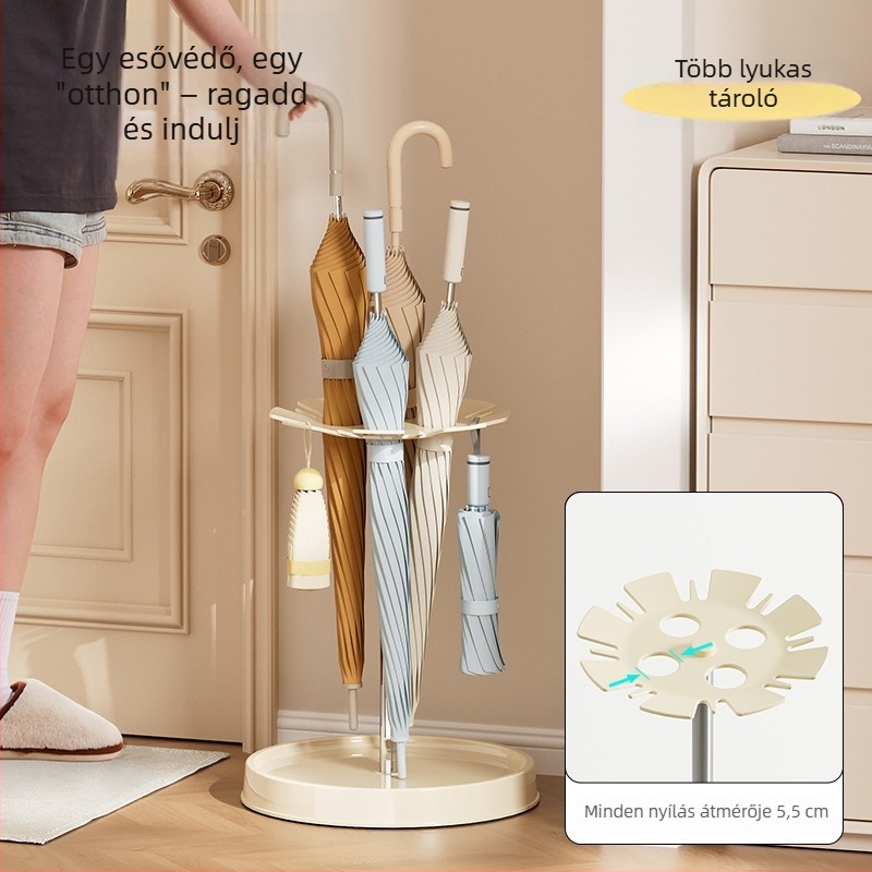 Műanyag esernyőtartó, otthoni használatra, szabadon álló, ajtó mögötti tárolás, multifunkcionális, 1 szint, nappaliba