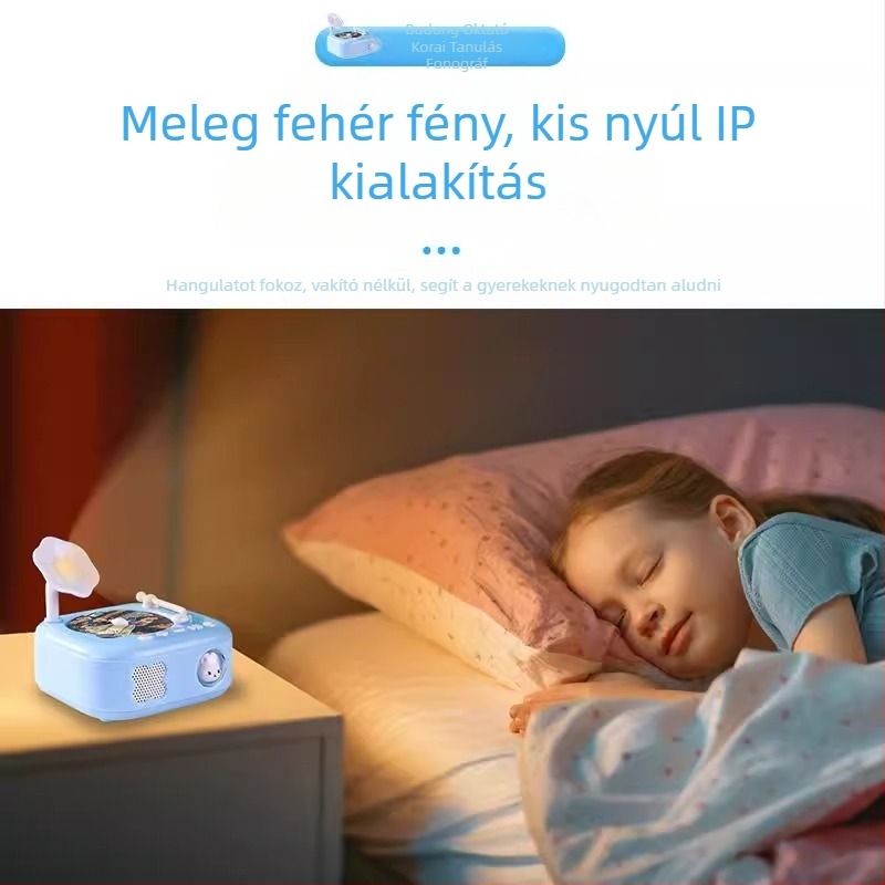 Korai oktatási mesemachine – Funkciók: Flash, családi játékok, zene és hang, érzelmi interakció; ABS ház, 4–8 GB memória, LiPo akkumulátor, LM-002