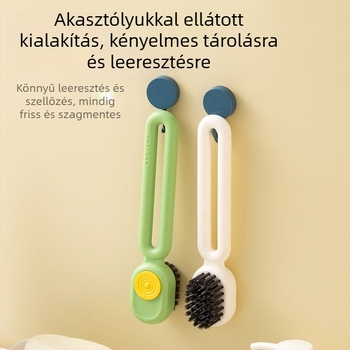 Cipőtisztító kefe nylon sörtékkel dezinficálásra; márka Six jun; modern, letisztult dizájn