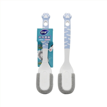 Miaojie cipőtisztító – kétszeres hatású, kétoldalas, puha és kemény sörtékkel, hosszú fogantyú, otthoni tisztításra