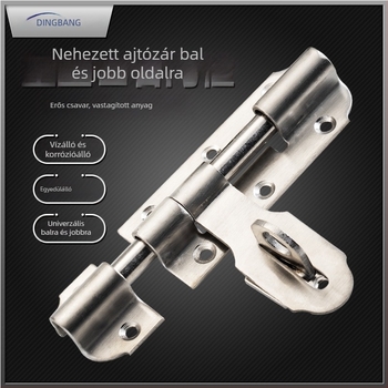 Nagy teherbírású ajtózár: balra–jobbra modell, 201 rozsdamentes acél, polírozott és kefés felület