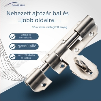 Nagy teherbírású ajtózár: balra–jobbra modell, 201 rozsdamentes acél, polírozott és kefés felület