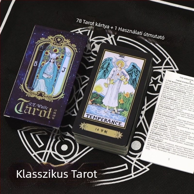 Waite Tarot kártyák Gaoshan Cultural Creation, papír, lézer, színes doboz