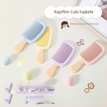 Mini fagylalt dizájnnal hajkefe hosszú hajra, hordozható műanyag fésű Xin cong modell V-265 (Xin cong; V-265; mini fagylalt dizájn; hosszú hajra)