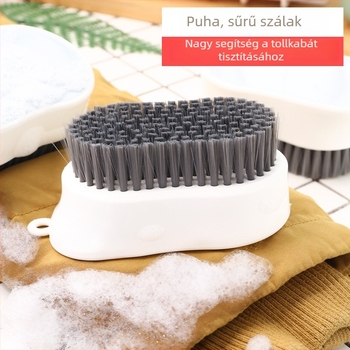 Puha sörtéjű cipőtisztító ecset ruhákhoz és cipőkhöz – többfunkciós háztartási tisztító eszköz