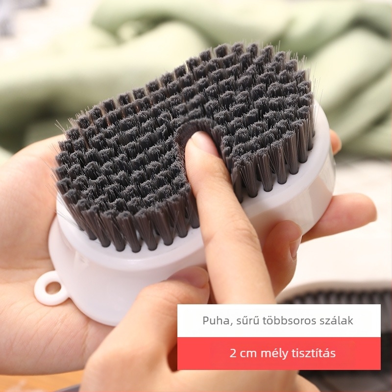 Puha sörtéjű cipőtisztító ecset ruhákhoz és cipőkhöz – többfunkciós háztartási tisztító eszköz