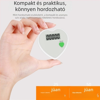Futáshoz szánt egyfunkciós pedométer – ABS anyag, testre szabható logó, 500 db/doboz