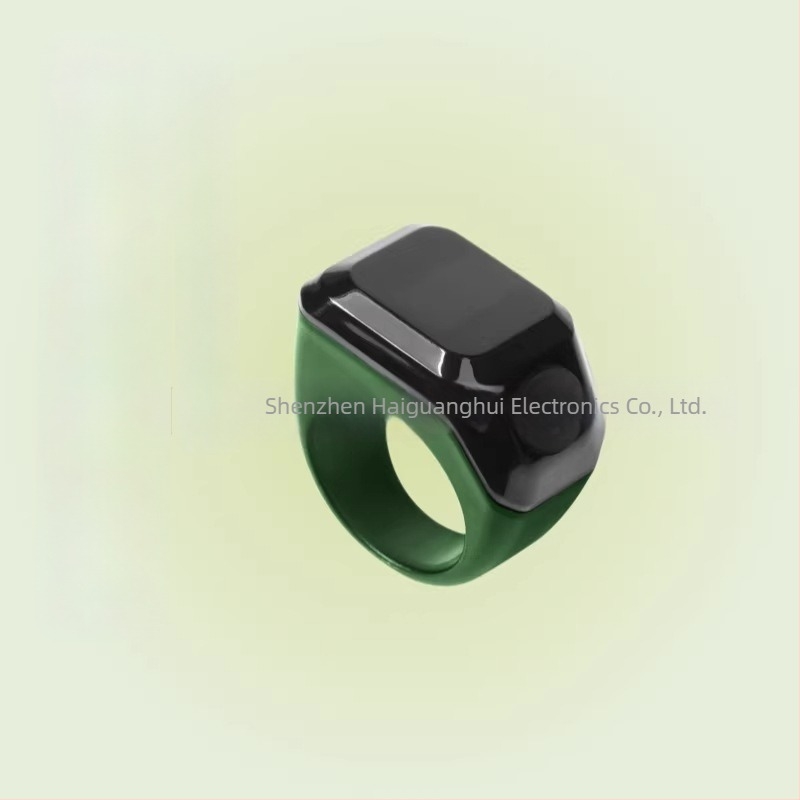 Okos gyűrű Bluetooth-számlálóval, AMOLED kijelző, USB töltés, ABS csuklópánt