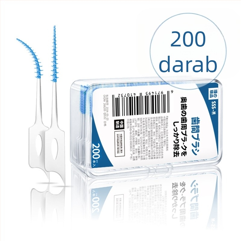 Interdentális kefe, I alakú egyenes rés, puha kefével, 20 db/doboz