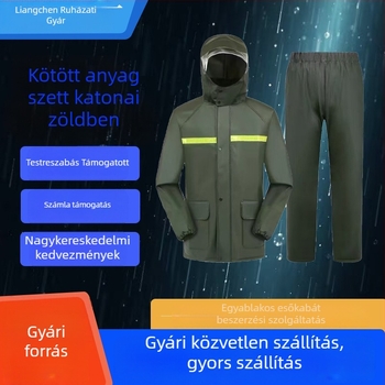 Mr. Rain kötött anyagból készült osztott esőkabát és esőnadrág készlet, fényvisszaverővel, robbanásbiztos, felnőtteknek, túrázásra és kerékpározásra
