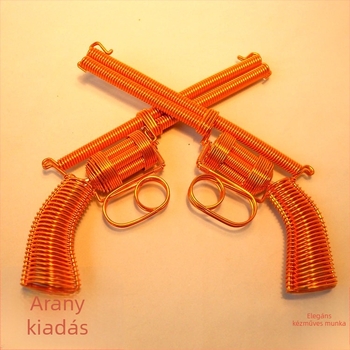 Zenei doboz, revolver-stílus, kézzel készített, alumínium huzalból szőtt, műanyag/gyanta