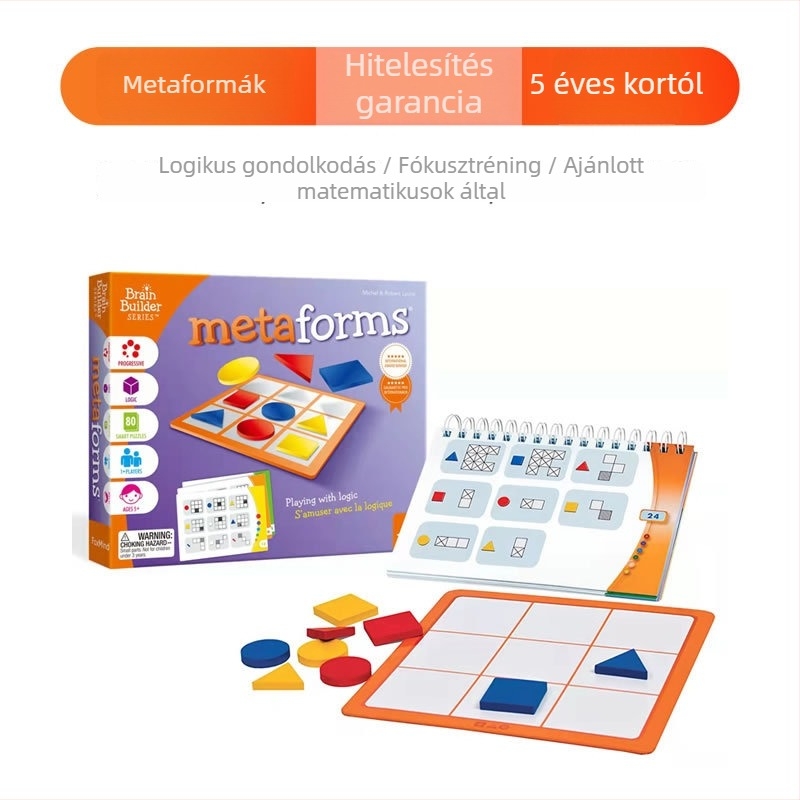Foxmind társasjáték-kártyák: logikus gondolkodás; anyag: papír; alkalmas 7–14 éveseknek.
