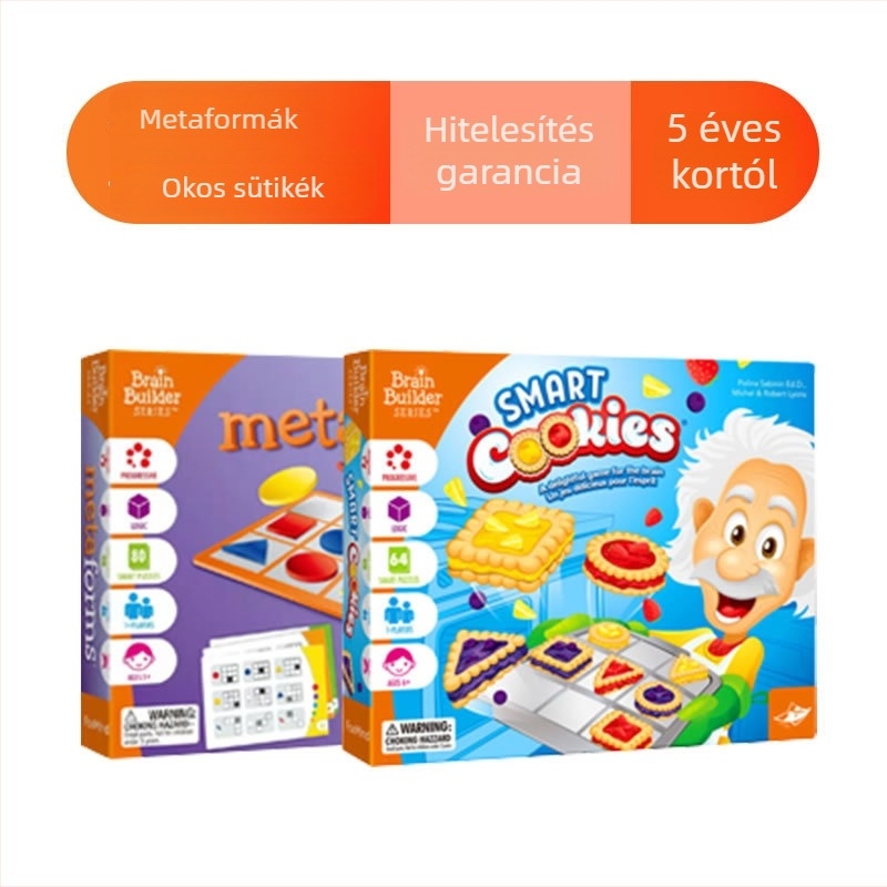 Foxmind társasjáték-kártyák: logikus gondolkodás; anyag: papír; alkalmas 7–14 éveseknek.
