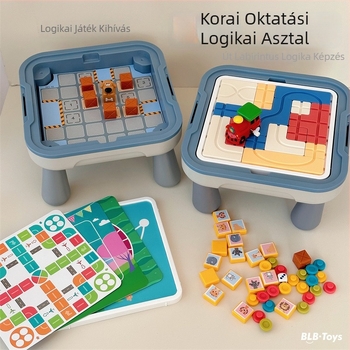 Gyermekeknek szóló oktatási logikai gondolkodást fejlesztő asztali játék — interaktív családi játék a koncentráció és a kognitív készségek fejlesztésére
