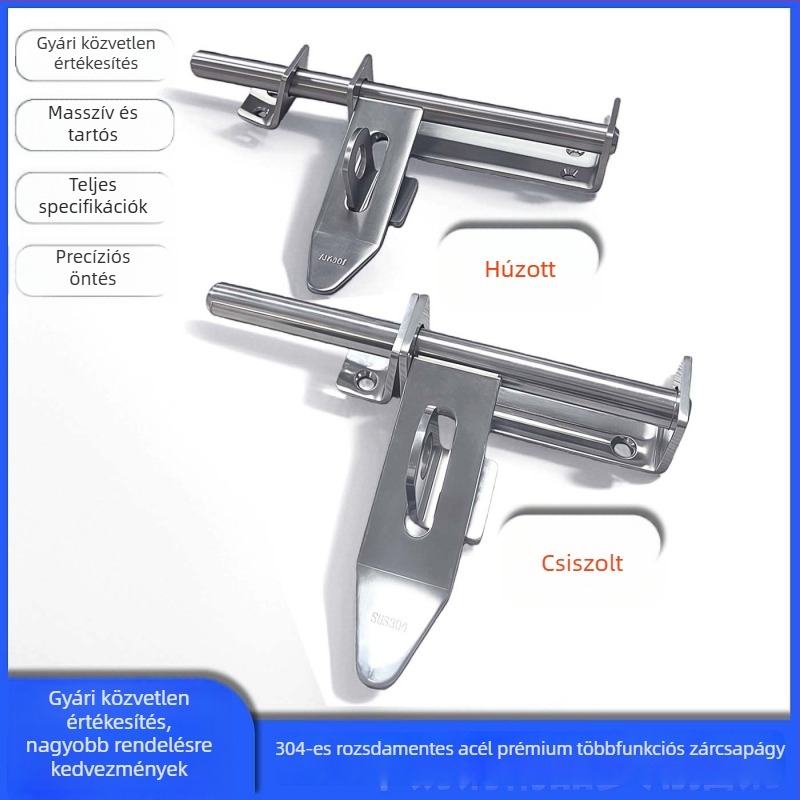 Gujiu Jian Premium Mortise Lock – Csatos típusú ajtózár, rozsdamentes acél, Modell: Premium Mortise Lock, Felületkezelés: Mechanikus polírozás