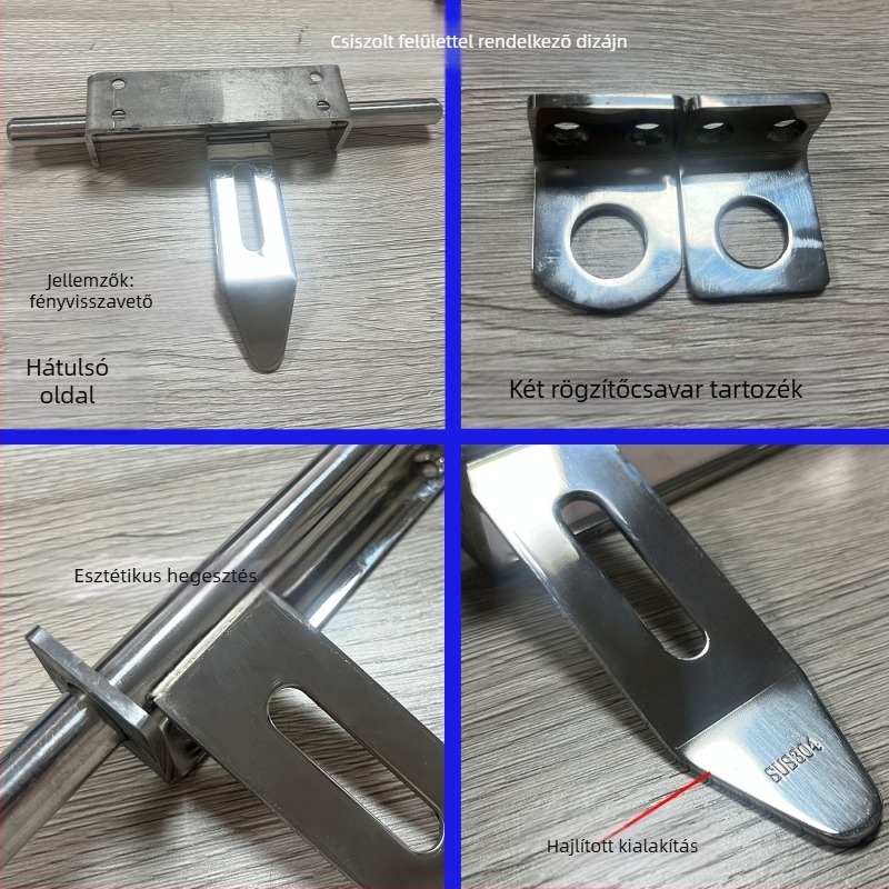 Gujiu Jian Premium Mortise Lock – Csatos típusú ajtózár, rozsdamentes acél, Modell: Premium Mortise Lock, Felületkezelés: Mechanikus polírozás
