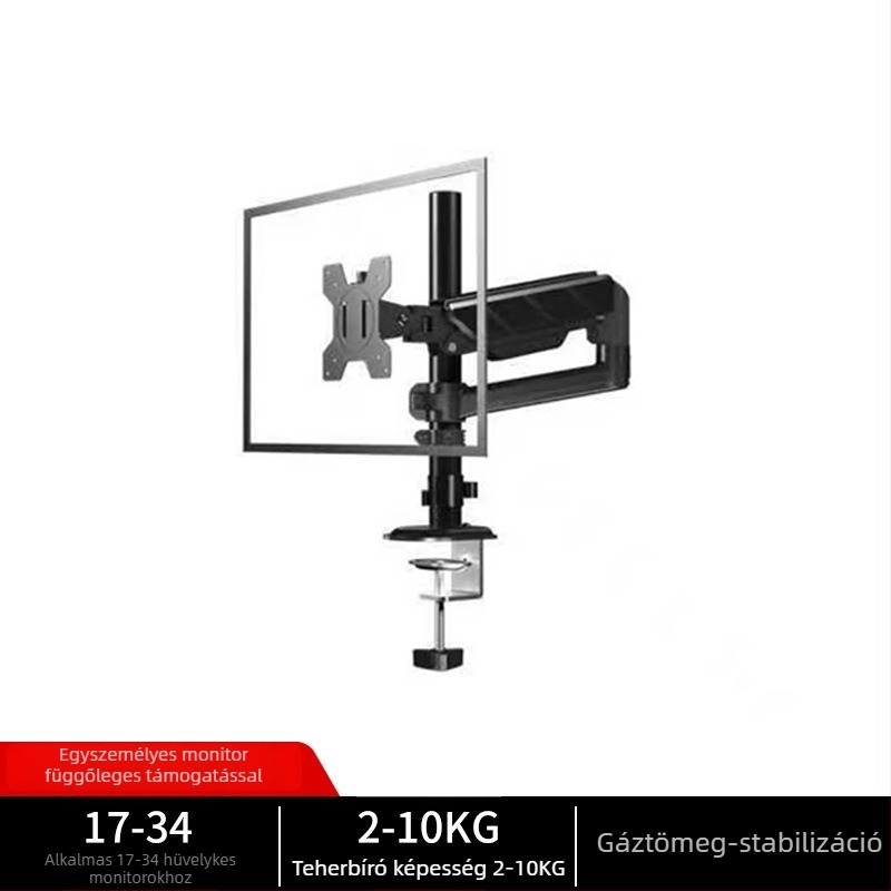 Robotkaros monitortartó – univerzális illeszkedés, asztali rögzítés, többirányú állíthatóság, alumínium kivitel