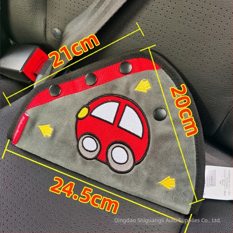 Cartoon stílusú gyerek biztonsági öv váll párna, 100% pamut, Start Protection márka, tömeg 0,2 kg, származás Qingdao, nyomtatott logó OK
