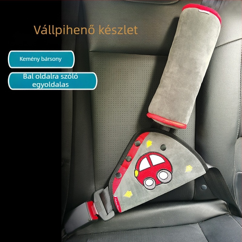 Cartoon stílusú gyerek biztonsági öv váll párna, 100% pamut, Start Protection márka, tömeg 0,2 kg, származás Qingdao, nyomtatott logó OK