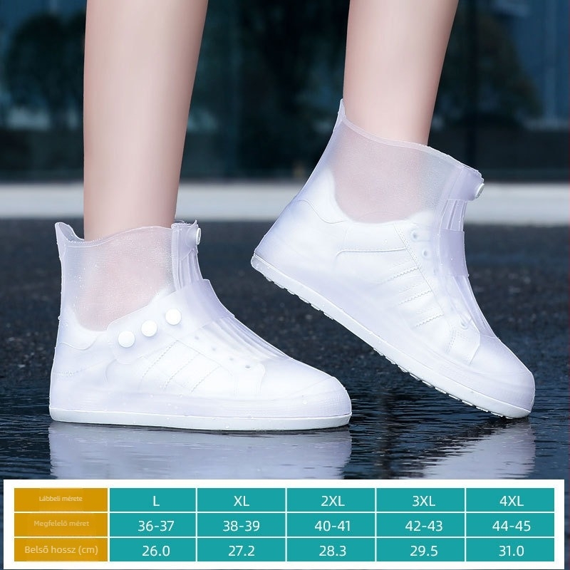 Szilikon esővédő cipővédők — vízálló, csúszásmentes, kopásálló, szennyeződés-ellenálló; középmagas hossz; felnőtt nők számára; Rain Age, Zhejiang, Kína