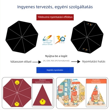 Ultra-könnyű kapszulás esernyő 8 bordás váz, kézi nyitás, félautomata zárás, logó nyomás lehetséges, testreszabható reklám ajándék