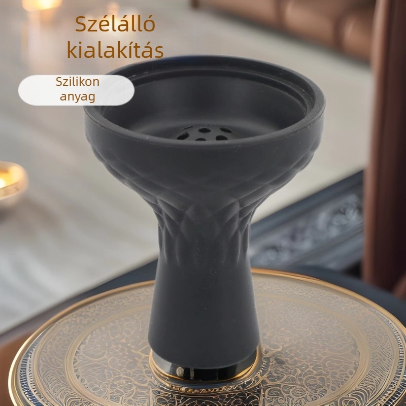 Szilikon shisha tál, Hemu smoking set márka, modell Hmbt987, logónyomtatás elérhető, 100 darabos csomag