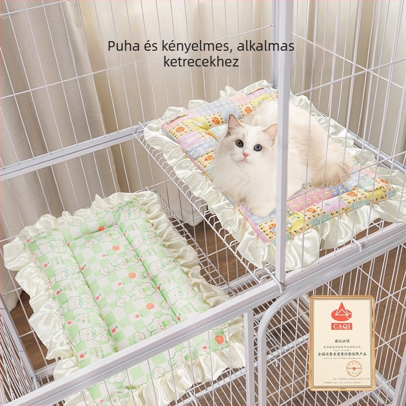 Pamutból készült macska- és ketrecmatrac – egész éves használatra, kompatibilis macska- és kutyaketrecbe, márka Favorite
