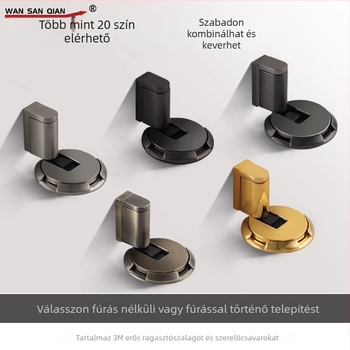 Fúrás nélküli mechanikus ajtóstop, padlóhoz rögzített, cinkötvözet anyag, oxidált felület, modell SC3112, modern egyszerű stílus, kézi működtetés