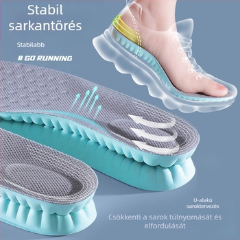 Sporttalpbetét – PU, teljes talpbetét, ütéscsillapító, lélegző, izzadság- és szagtalanító