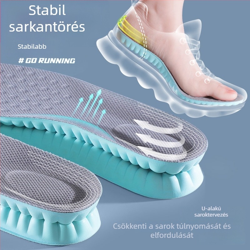 Sporttalpbetét – PU, teljes talpbetét, ütéscsillapító, lélegző, izzadság- és szagtalanító