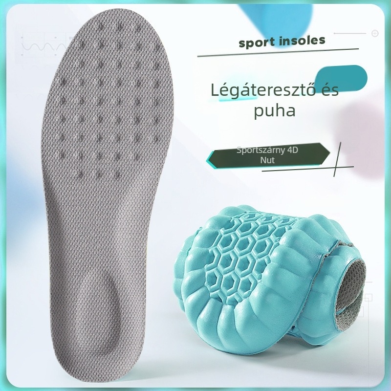 Sporttalpbetét – PU, teljes talpbetét, ütéscsillapító, lélegző, izzadság- és szagtalanító