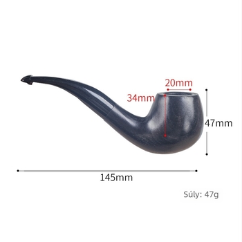 Ebonyfa pipa logónyomtatással és személyre szabással, modern minimalista stílus