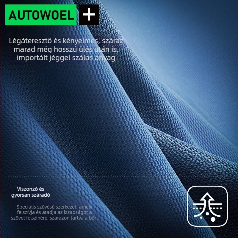 AUTOWOEL gel töltésű autóülés párna, Ice Silk felülettel, nyári használatra, univerzális, egy darab hátsó üléshez, sík stílus