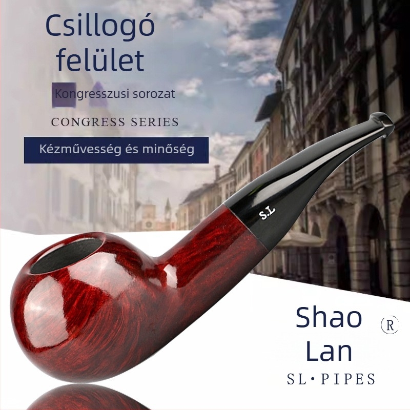 Pipa, kézzel készített Heather-fából, Capitol Series, Csillogó felület, Tömörfa