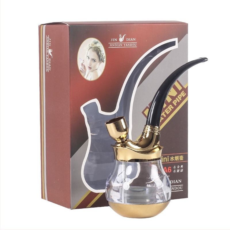 Vízpipa kettős funkcióval – szűrt, hordozható, szétkapcsolható JD-A6 (ötvözet + műanyag)