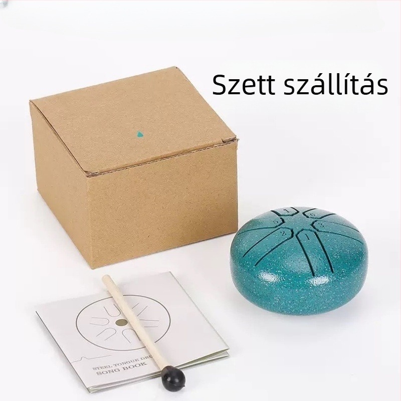 Szénacél nyelvdob eterikus hangzással, papírdobozos csomagolásban