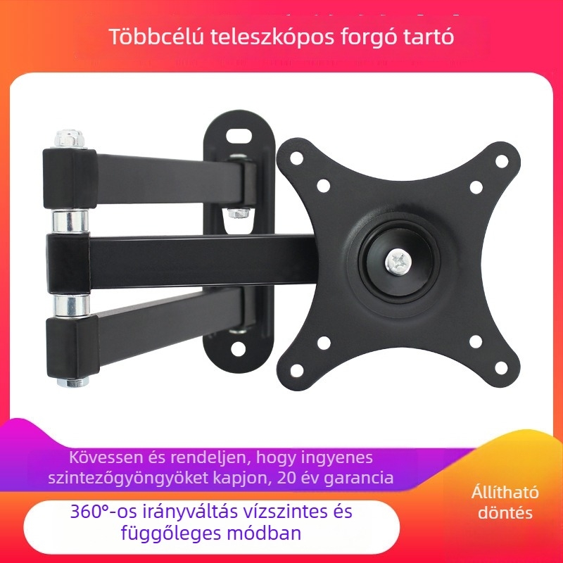 Newbanke 118 Fali tartó LCD monitorhoz és TV-hez — Forgó, Kihúzható, Univerzális, 1 kg