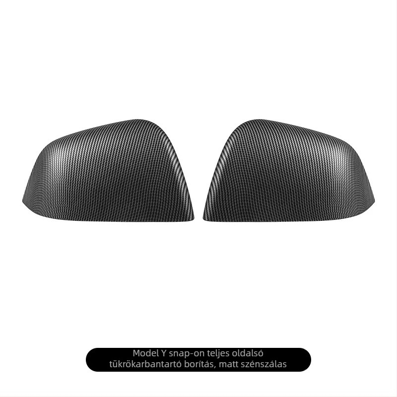 Tesla Model 3/Y visszapillantó-ház — ABS, ragasztóval ellátott alsó héj, lencsetok